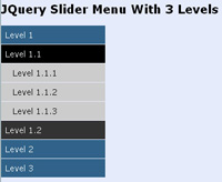 JQuery Slider Menu sample image